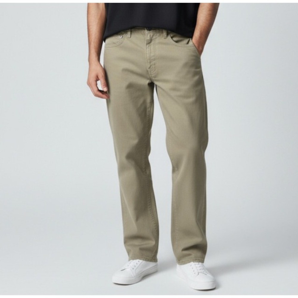 Levis 559 Relaxed Straight Fit Mens Khaki Tan Chino Denim Pants 34x32